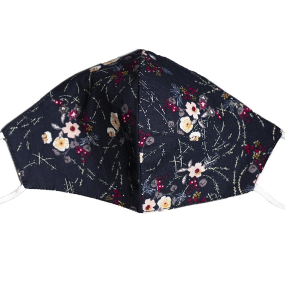 Adult cherry blossom summer face mask with filter